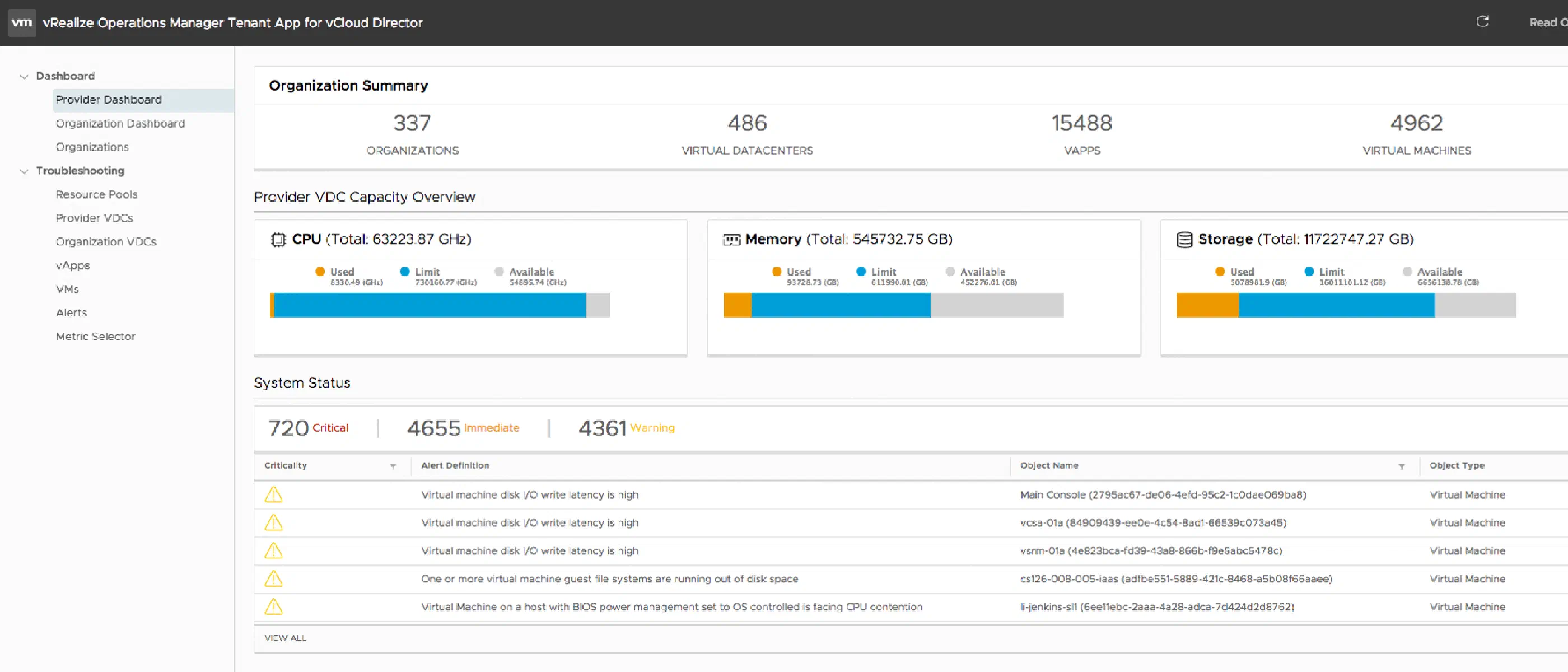 vROPS Tenant App voor vCloud Director