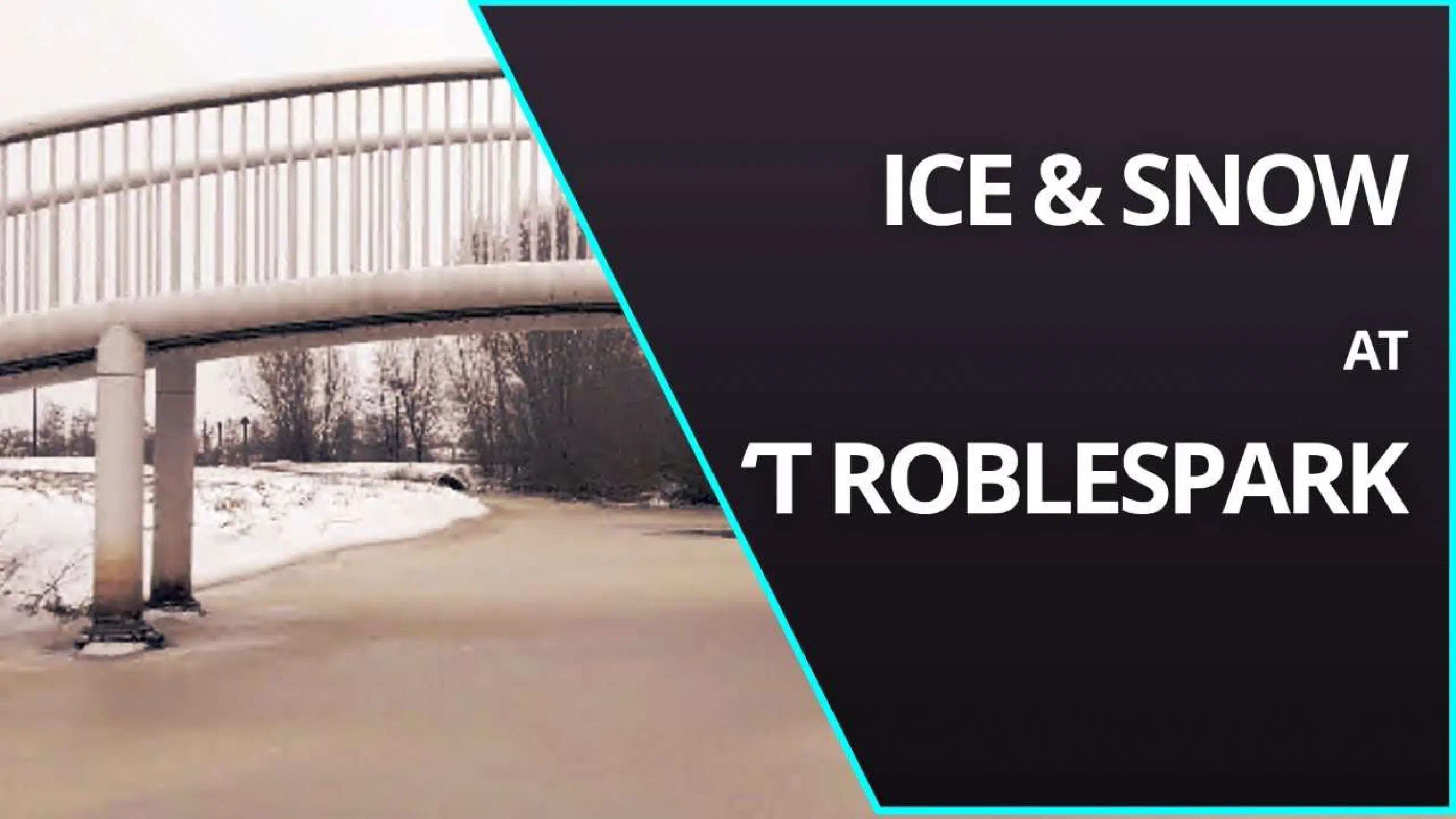 Sneeuw en ijs in 't Roblespark